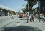 Wien WVB SL 25 (c2 1008) Zentrum Kagran / U-Bf Kagran im Juli 1992.