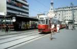 Wien WVB SL 26 (c2 1004) Floridsdorf, Franz-Jonas-Platz / S-Floridsdorf im Juli 1992.