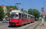 E1 4830 + c4 1320 als Linie 25 in der Wagramer Straße kurz vor der Haltestelle Kagranerbrücke, 21.05.2014