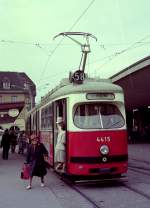 Wien Wiener Verkehrsbetriebe SL 58 (E 4415, Loner 1961) Kennedybrücke am 20.