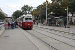 Wien Wiener Linien SL 6 (E1 4521 (Lohner 1973) + c3 1211 (Lohner 1961)).