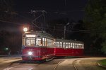 Quartier Belvedere    Eine Sonderfahrt des VEF, Verband der Eisenbahnfreunde, führte am 6.Februar.2016 die wunderbar restaurierte Garnitur L4 548 + l3 1852 auch zur ehemaligen Schleife