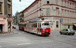 Wien WVB SL 41 (E1 4468 + c3 1242) IX, Alsergrund, Währinger Straße / Spitalgasse / Nußdorfer Straße im Juli 1982.