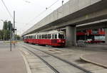 Wien Wiener Linien SL 25 (E1 4784 + c4 1313) XXII, Donaustadt, Langobardenstraße / Zschokkegasse am 21.