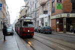 Wien Wiener Linien SL 5 (E1 4743 + c4 1336) VII, Neubau, Kaiserstraße / Westbahnstraße am 17.