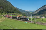 Dispolok Vectron 193 662 und eine Schwesterlok am 25. Juli 2018 bei St. Jodok am Brenner.