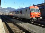 Abgestellte City-Shuttle-Garnitur im Bahnhof Lienz,13.1.2015