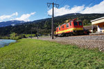 X552 023-4 am 29.4.2016 bei einem Halt an der Haltestelle in Berg im Drautal.