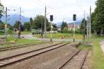 Am nrdlichen Ende des Trofaiacher Bahnhofes heit es seit 2001 Schluss fr den Bahnverkehr aus Richtung Leoben kommend.