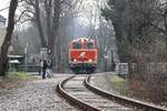 NLB 2143 070-7 am 23.März 2018 bei der EK Sonnbergstrasse beim Km 3,0.