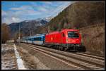 1216 228 mit RJ71 nahe Pernegg am 14.02.2018.