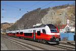 Cityjet 4744 070 in Peggau - Deutschfeistritz am 11.01.2019.