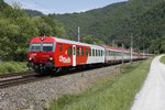 Wendezug 80-73 048 als IC513 zwischen Bruck/Mur und Pernegg am 23.05.2016.