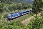 1216 250 als Railjet 557 bei Mixnitz am 1.06.2016.