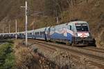 1116 251 (Ski-Austria) als Railjet zwischen Bruck an der Mur und Pernegg am 29.11.2016.