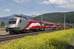 1116 249 (Lange Fahne) als RJ539 bei Oberaich am 23.05.2017.