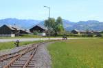 Kurz nach dem Bahnhof Schwarzenberg findet das  Wlderbhnle  ihr jhes Ende.