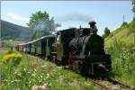 Dampfloks Christl Bn2t Hanomag 1916 & Bhler 13 Bn2t Krauss Mnchen 1941 der Gurkthalbahn beim Dampftag 2009.
2.8.2009 Pckstein-Zwischenwssern