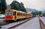 VT 33, VS 41 und ein unbekannter VT sowie Lok VL 12 in Murau, 14.08.1984