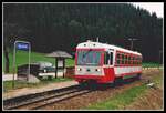 5090 009 hlt am 18.04.2000 als R6906 in der Haltestelle Obereinöd.