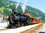 Zillertalbahn Dampfzug im Bahnhof Zell am Ziller.