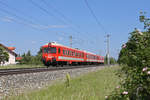 Der MAV-Ultraschallmesszug kurz vor der Hst.Sollenau am 21.5.18