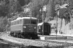 Als wär's 50 Jahre her: ÖSEK 1010.02 am 10.Juni 2018 im Bahnhof Semmering.