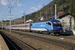 1216 236 mit EC172 in Spital am Semmering am 17.03.2014.