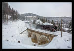 Die Brenner & Brenner Dampflok 50.1171 fährt mit dem Sdz 14276 von Wien FJB nach Mürzzuschlag zum  Winterdampf am Semmering .