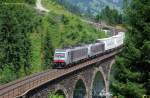 BR 186 + BR 186 RTC / Lokomotion mit Ekol Klv am 13.07.2013 auf dem Hundsdorfer Viadukt bei Bad Hofgastein.