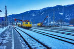 Die eisernen Oberleitungsmasten im Bahnhof Spittal-Millstättersee haben ausgedient.