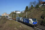 Die 1193 980 sowie die 182 600 hatten am 31.03.2017 die Aufgabe den WLC-Güterzug 42916 Richtung West zu bringen und haben hier gerade Melk durchfahren.