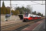 4744 049 fährt am 30.01.2019 in die Haltestelle Pasching ein.