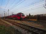 Ein railjet der ÖBB kurz nach dem Linzer Hauptbahnhof.