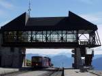 Betriebsstelle der Schafbergbahn an der Bergstation Schafbergspitze (1.732m); 12.10.2012