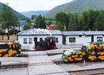 Bahnhof Puchberg am Schneeberg 17 Uhr: bald ist Feierabend.