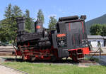 Die Z1 Kaiserstein präsentiert sich als Denkmallok beim Bahnhof Puchberg am Schneeberg.  Puchberg am Schneeberg, 18.6.2023