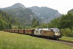 182 523 (Kaiser - Franz - Josef) mit Erzzug bei Jassingau am 21.06.2016.