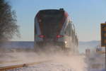 Bei Minus 12° ists doch Herrlich am Sonntag Morgen am Bahndamm zu stehen und sich den Schnee in das Gesicht wehen zu lassen :-) b    R8531 bei Dietannsdorf