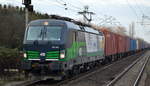 LTE Logistik- und Transport- GmbH mit der ELL Vectron  193 263  [NVR-Number: 91 80 6193 263-1 D-ELOC] und Containerzug Richtung Polen am 29.11.18 Bf. Berlin-Hohenschönhausen.