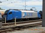 Taurus-Lokomotive 1216 910-0 des sterreichischen Transport-Unternehmens LTE im Bahnhof Schwechat am 4.8.2008.