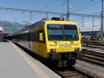 Montafonerbahn - Triebwagen ET 10.121 bei der Ausfahrt aus dem SBB Bahnhof Buchs am 19.05.2014