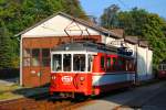 Triebwagen der Baureihe 26 110 der Atterseebahn, im Bahnhof Attersee am 04.