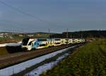 Ein Westbahn-Kiss nach Freilassing am 24.12.2012 bei Pndorf.