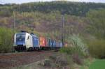 182 523 (WLC) mit DGS 95816 Passau Gbf - Hamburg Waltershof, am 16.04.2011 in Freden