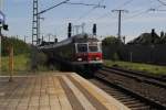 Ein Kralsruhrer Steuewagen, f�hrt am 17.06.2010 durch Lehrte.  ...