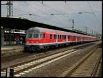 Steuerwagen Bauart Karlsruhe Ein RE1 Verst�rker mit Schublok 111 016 in K�ln Deutz