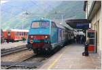 Der R2556 aus Milano trifft in Tirano ein und Stefan ...