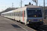 Der RE 13 mit dem Abellio Steuerwagen in Wuppertal Vohwinkel ...