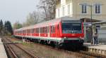 Ein von einer Lok der BR 218 nachgeschobener RE nach ...